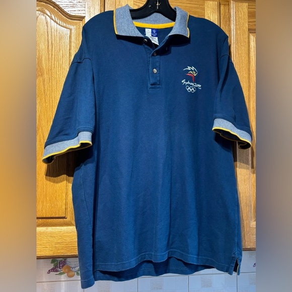 Vintage Sydney 2000 Olympics Blue Polo Shirt Men’s XL - Picture 5 of 6